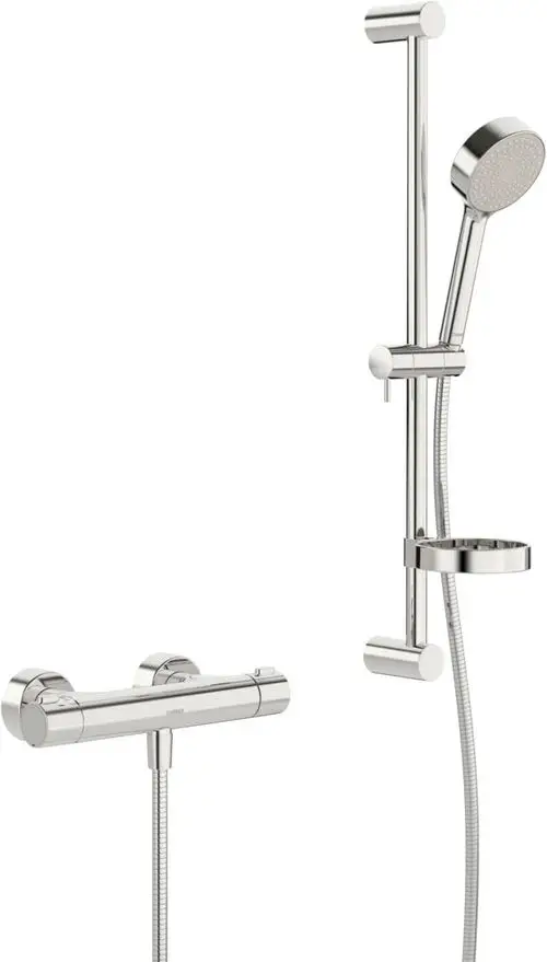 HANSA Brausebatterie mit Brausegarnitur HANSAPRISMA 4808 1-strahlig DN15 Chrom, 48080121, Artikel in Kategorie